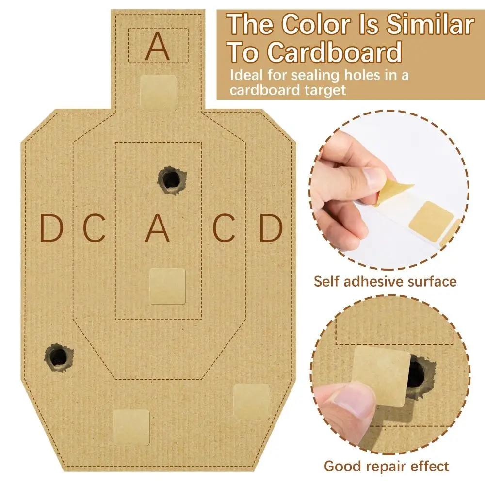 Square Target Pasters Self-Adhesive Target Stickers for The Shooting Labels Target Labels Practice