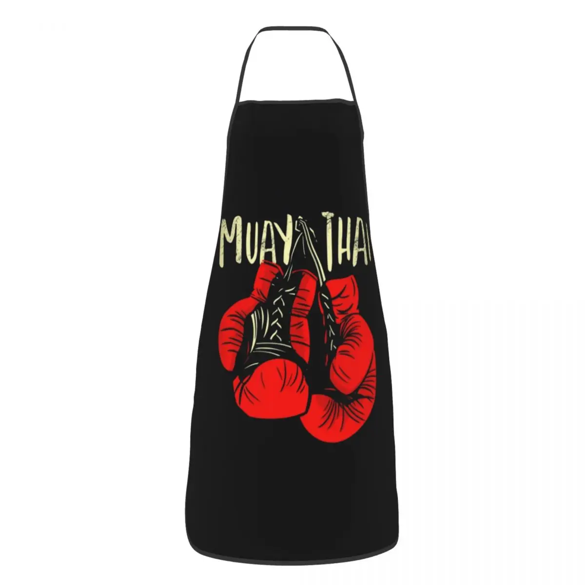 Muay Thai Gloves Bib Aprons Men Women Unisex Kitchen Chef Thailand Boxing Fighter Tablier Cuisine for Cooking Baking Painting