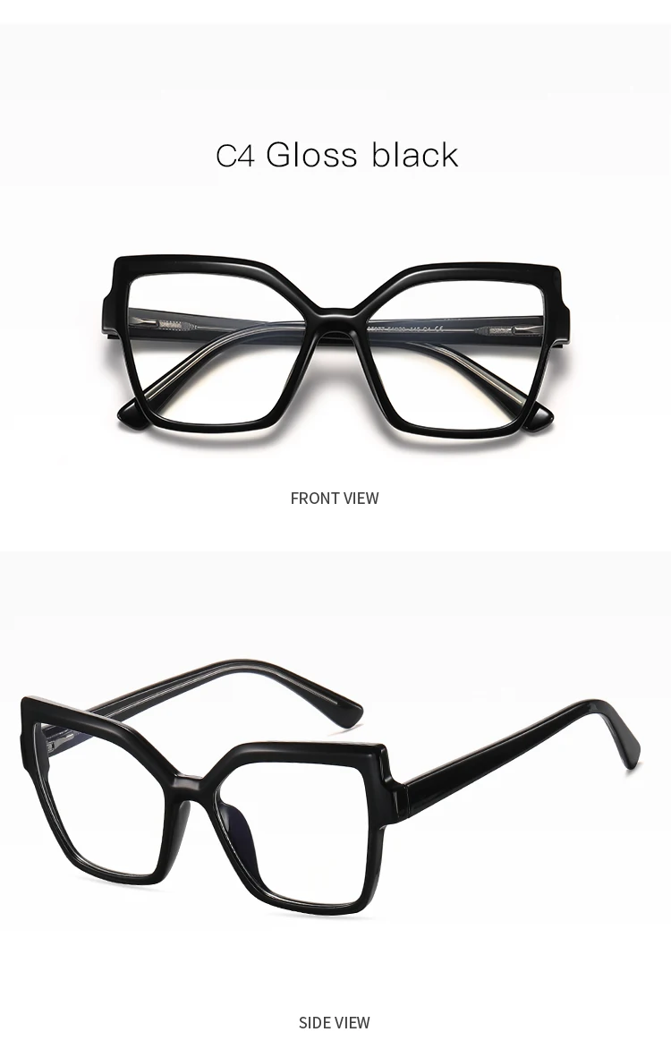Legierung Rahmen Brille Vollrand Brillen Frauen Frühling Scharniere Kurzsichtig Oculos De Grau Brille 95977 – Detail 17