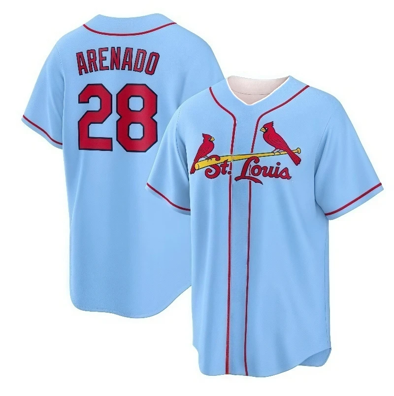 

24 Hot Sale New St.Louis Baseball Breathable Short Sleeve Cardinals Adult Men's & Women's Tops Children's Training Jerseys