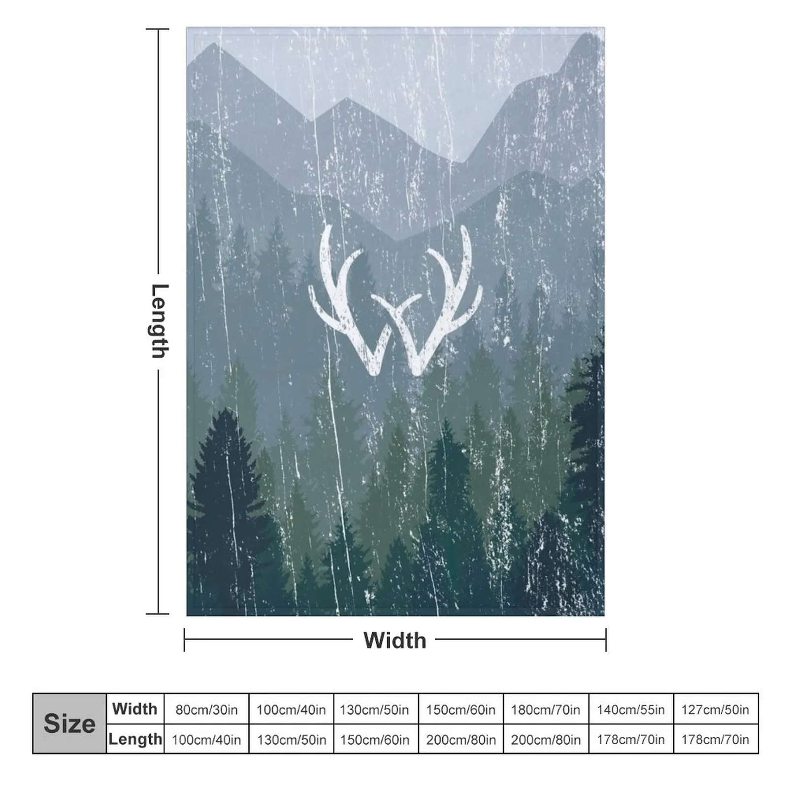 Sweet Tooth W Deer Antler Logo Symbol Throw Blanket Quilt Luxury Thicken Shaggy christmas decoration Blankets