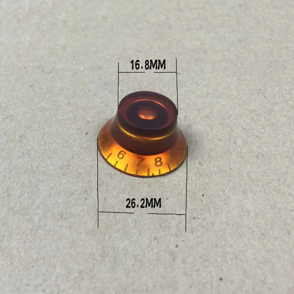 4Pcs Electric Guitar Potentiometer Knobs Acrylic Pointed Shape Volume Control Replacement for Amplifier Effect Pedal Plastic