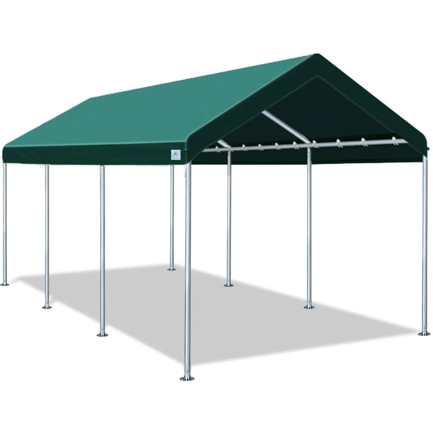 

ADVANCE OUTDOOR 10x20 Ft Heavy Duty Carport Potable Car Canopy Garage Party Tent Boat Shelter Adjustable Height Green