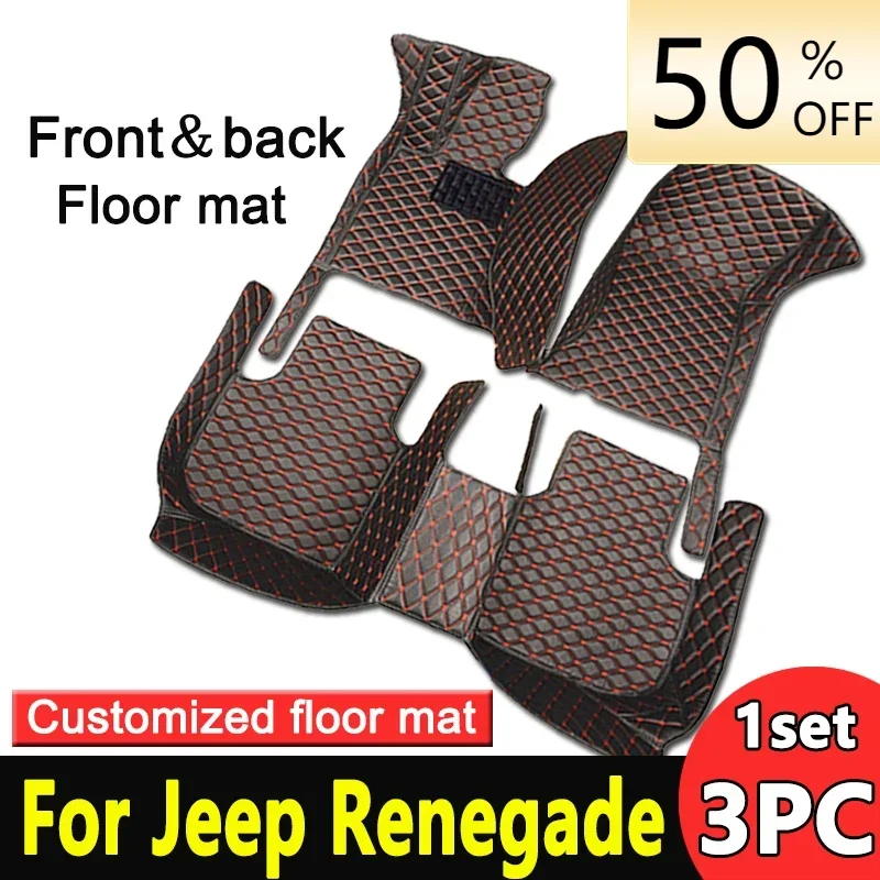 

Car Floor Mats For Jeep Renegade 2022 2021 2020 2019 2018 2017 2016 Auto Interior Accessories Protector Custom Carpets Styling