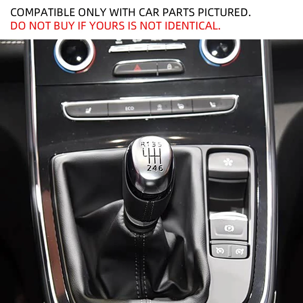 Car Gear Shift Knob for Renault Megane MK4 BFB 2016+ Kadjar 2015-2022 Talisman 2015-2022 5/6 Speed Manual Gear Knob Accessories