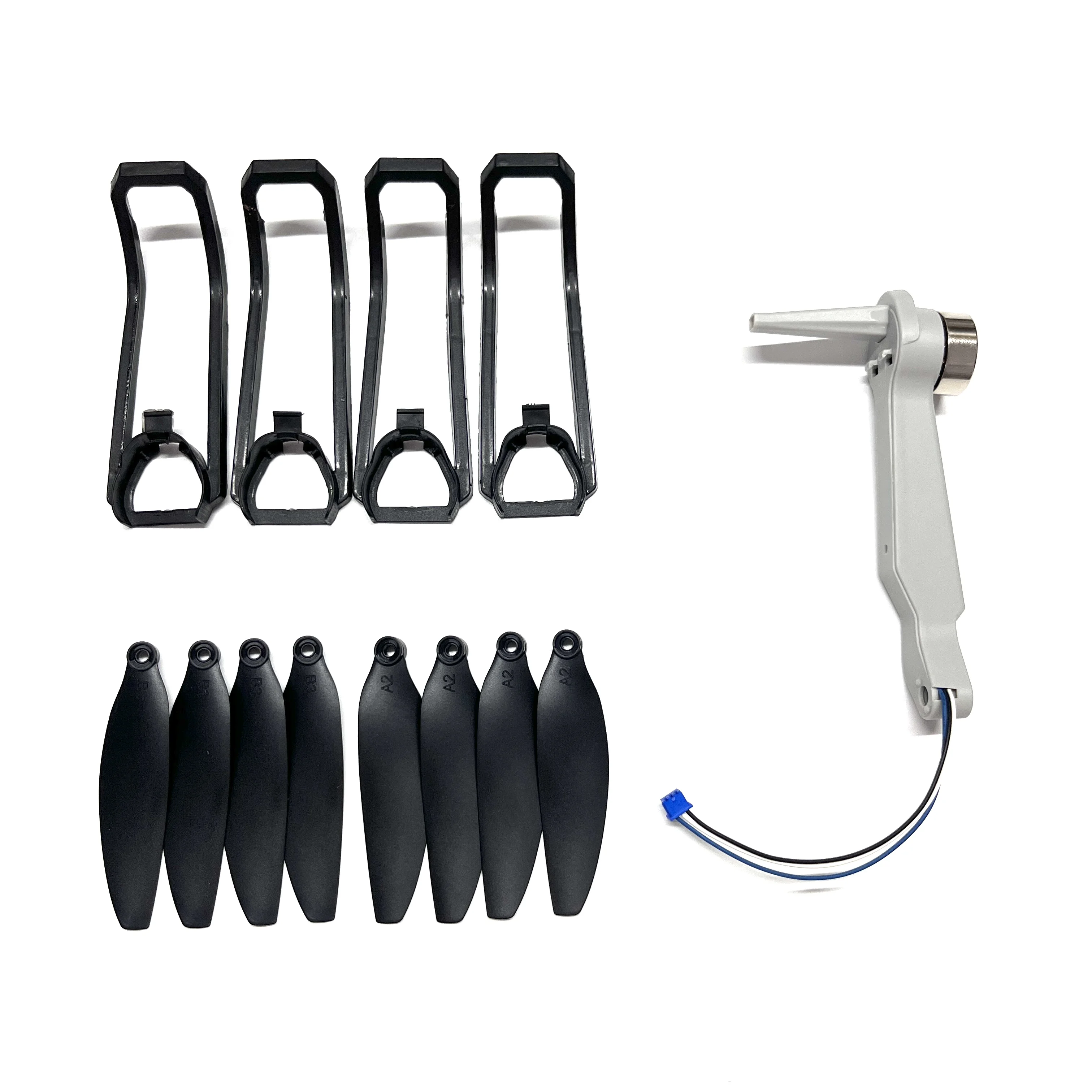 Braço Motor sem escova para RC Drone, Peças sobressalentes originais, Conjunto completo Braço Motor, Motor dobrável, Acessórios, E88 EVO, Novo