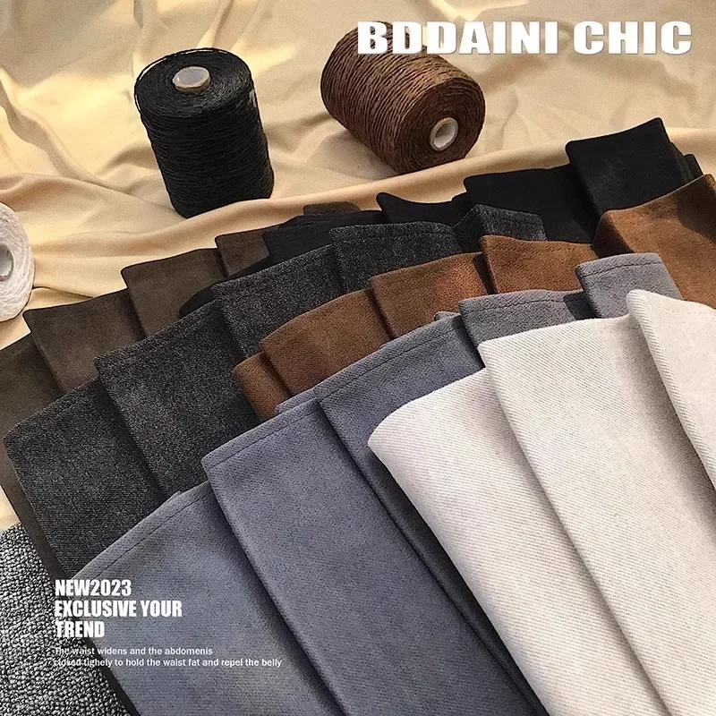 High Waist Thickened Woolen Plaid Skirt for Women Autumn Winter A- Line Mini Skirt College Style JK Uniform plus Size Short Skir