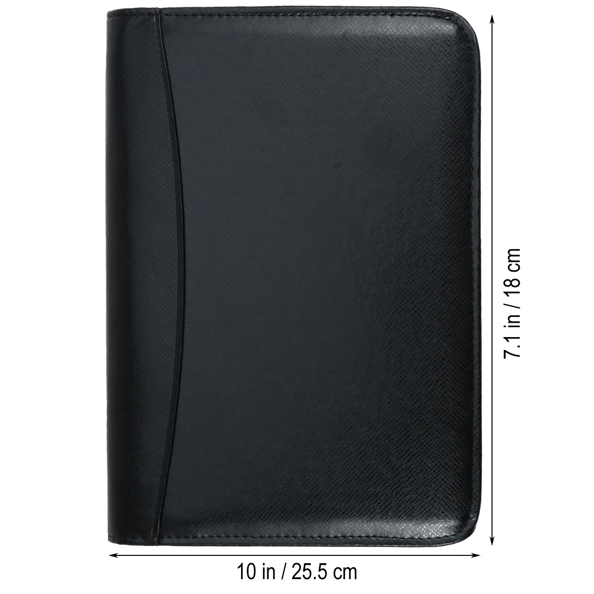 Calculator Notebook A6 Zipper Organizer Faux Business Travel Agenda Manager With Pen Loop Card Pockets