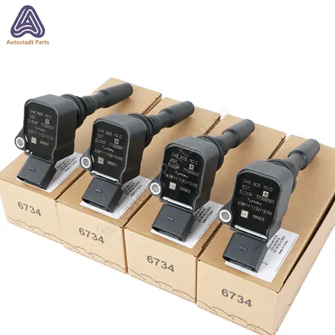 4pc Ignition Coils 04E905110 04C905110A,04C905110B For Audi A3 L4 1.4L 2016-2018 014-2017 VW Jetta V-W Golf VI VII Polo Skoda A1