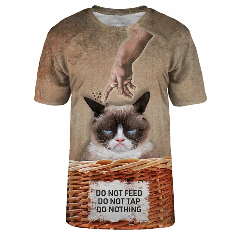 

Animal Creative Design Print T-shirt Men's Clothing Funny Street Harajuku T Shirts 3D Print Fashion Novel Cool New Tee Top 2025
