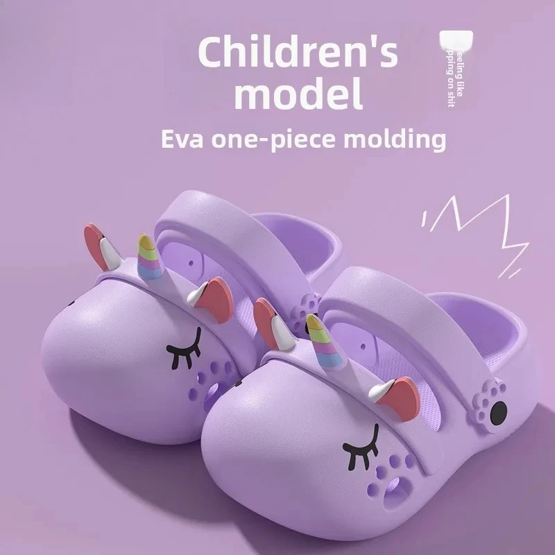 

Princess Clogs for Girls, Cute Cartoon Slippers with Anti-Skid Sole