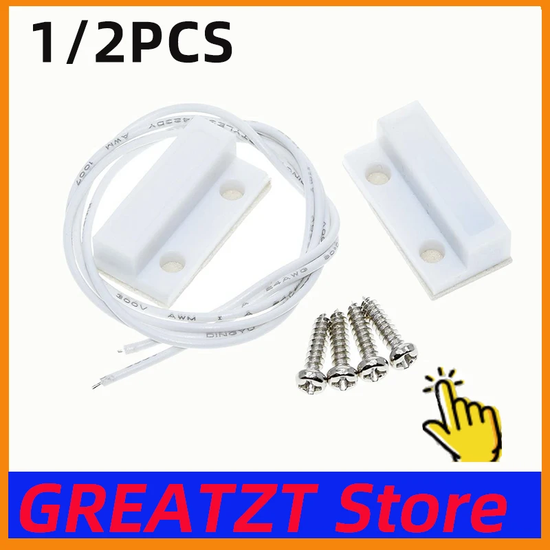 GREATZT MC-38 MC38 Wired Door Window Sensor 30mm Wire Lengthen Randomly Magnetic Switch Home Alarm System for arduino