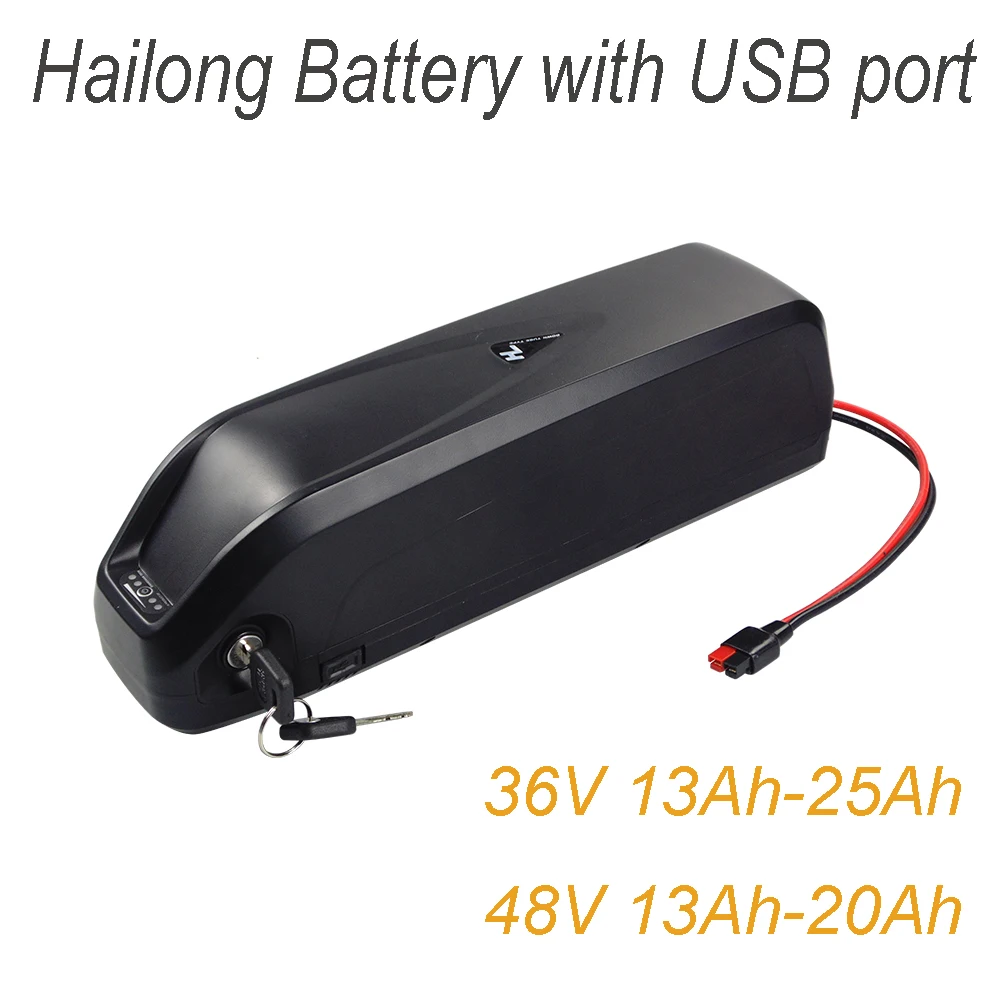 

4Pin 5pin Hailong Ebike Battery 21700 36V 48V 15Ah 20Ah 25Ah 50E M50T Electric Bike Lithium Pack for 1500W 1000W 750W 500W 350W