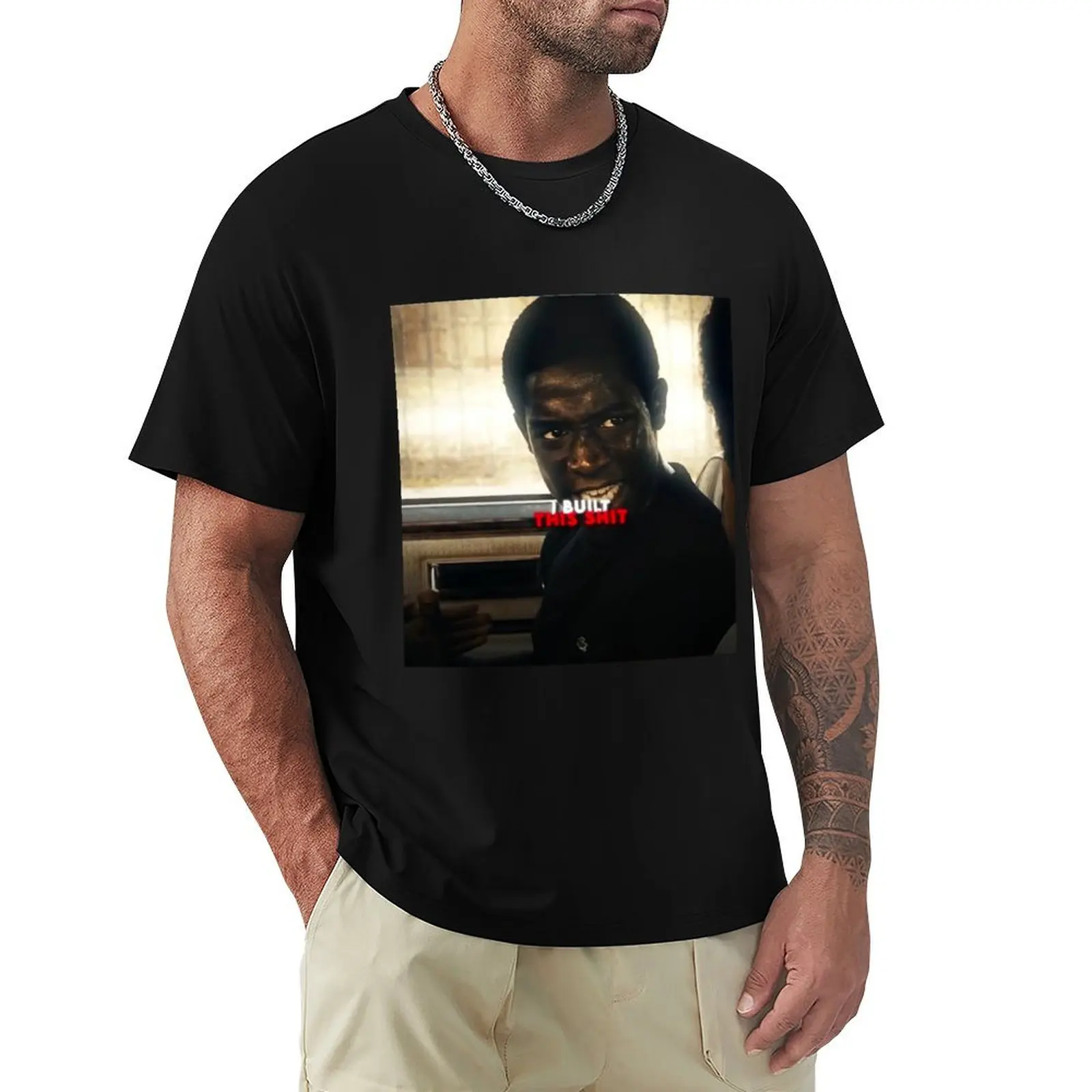 

Franklin Saint: I built this SH*T T-Shirt Street Art Print Tee Shirt