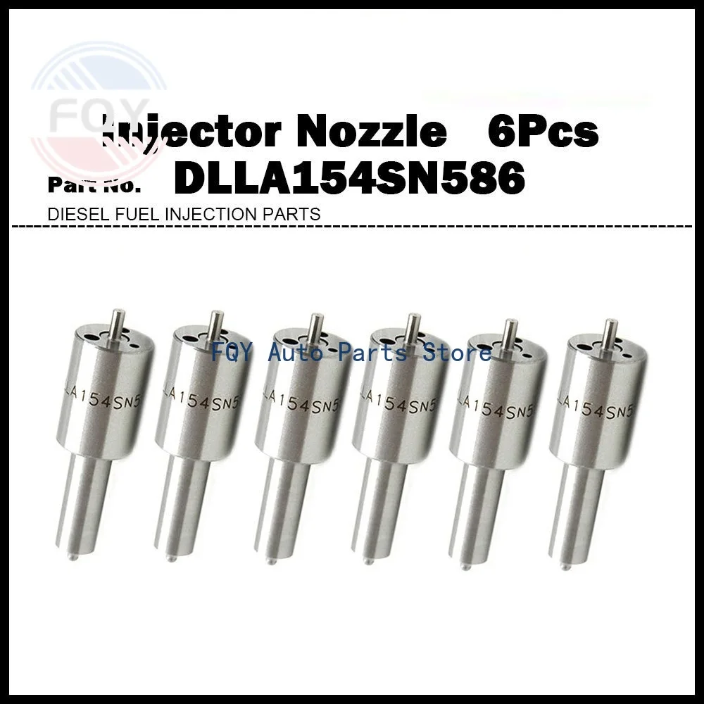 

6X Высококачественные форсунки для дизельных двигателей ISUZU 4BD1T 6BG1 6BD1T, модель NP-DLLA154SN586