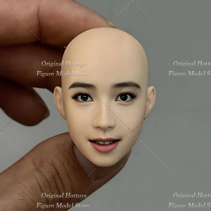 In Stock 1/6 Scale Female Soldier Head Sculpture Rie Miyazawa Actor Head Carving For 12-inches Action Figure Model Doll Toys