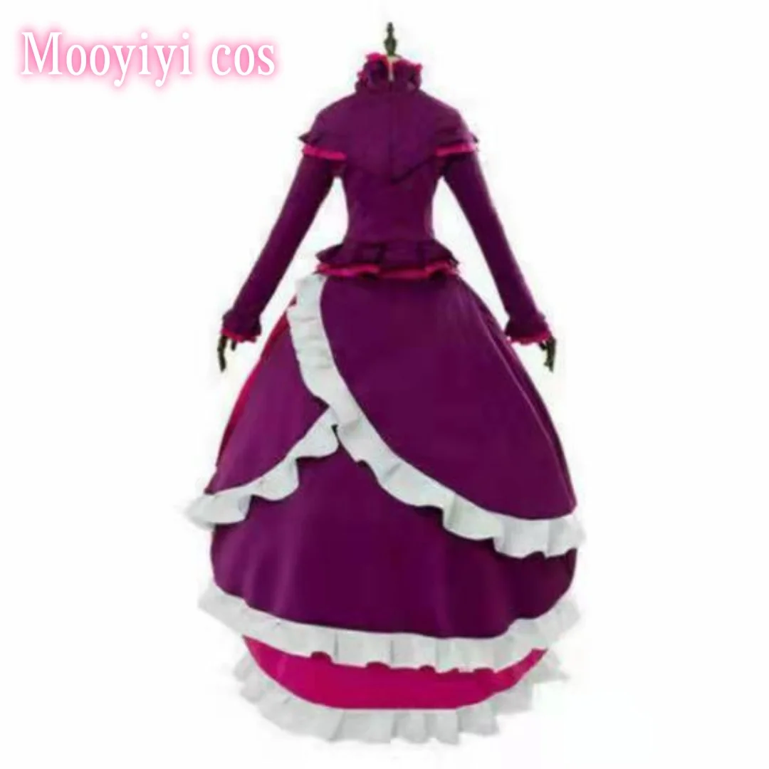 أزياء Shalltear Bloodfallen الجديدة التأثيرية للهالوين وعيد الميلاد وحفلات لعب الأدوار الهزلية الجديدة المخصصة Mooyiyi cos