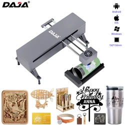 DAJA DJ7 Aggiornato D2 Pro Macchina per incisore laser Macchina per incisione CNC fai da te portatile per la lavorazione del legno/logo in metallo/pelle/bambù