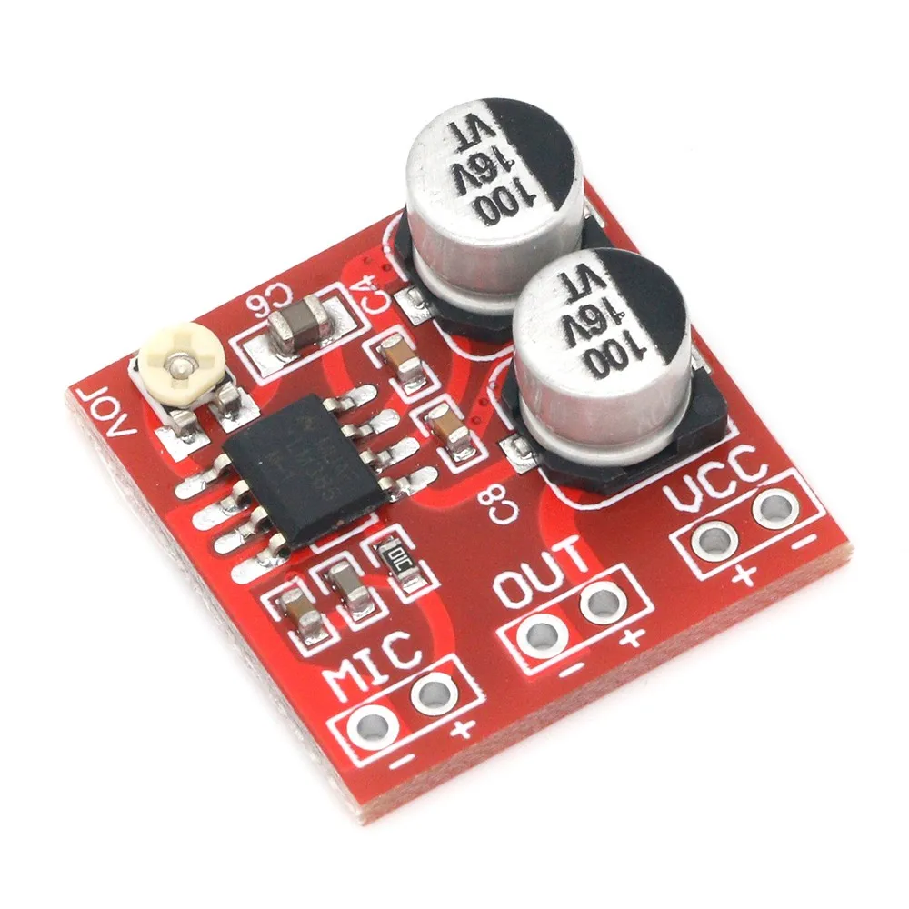 LM386 electret microphone amplifier board / microphone amplifier / without potentiometer DC4-12V