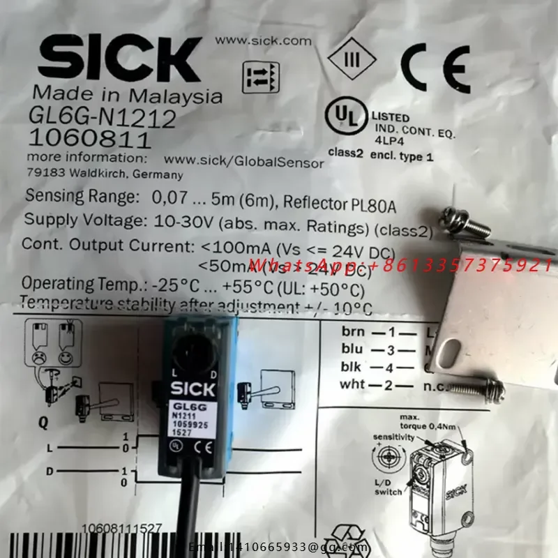 

Brand New 1PC New GL6G-N1212 Photoelectric Switch Sensor GL6GN1212 for Plc