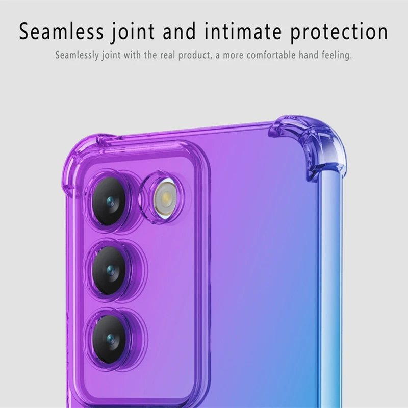 Shockproof Gradient TPU Case for VIVO V40 SE V30 Lite 5G V30e V29 V29e Protective Cover Fundas Coque Capa