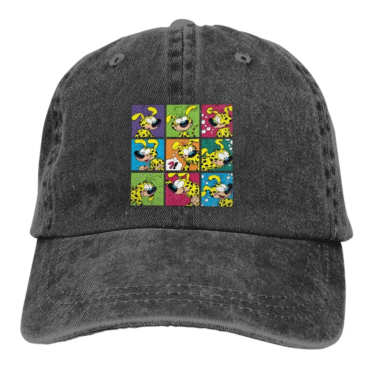 Pure Color Dad Hats Marsupilami Squares Women's Hat Sun Visor Baseball Caps Gaston Lagaffe Comics Peaked Cap