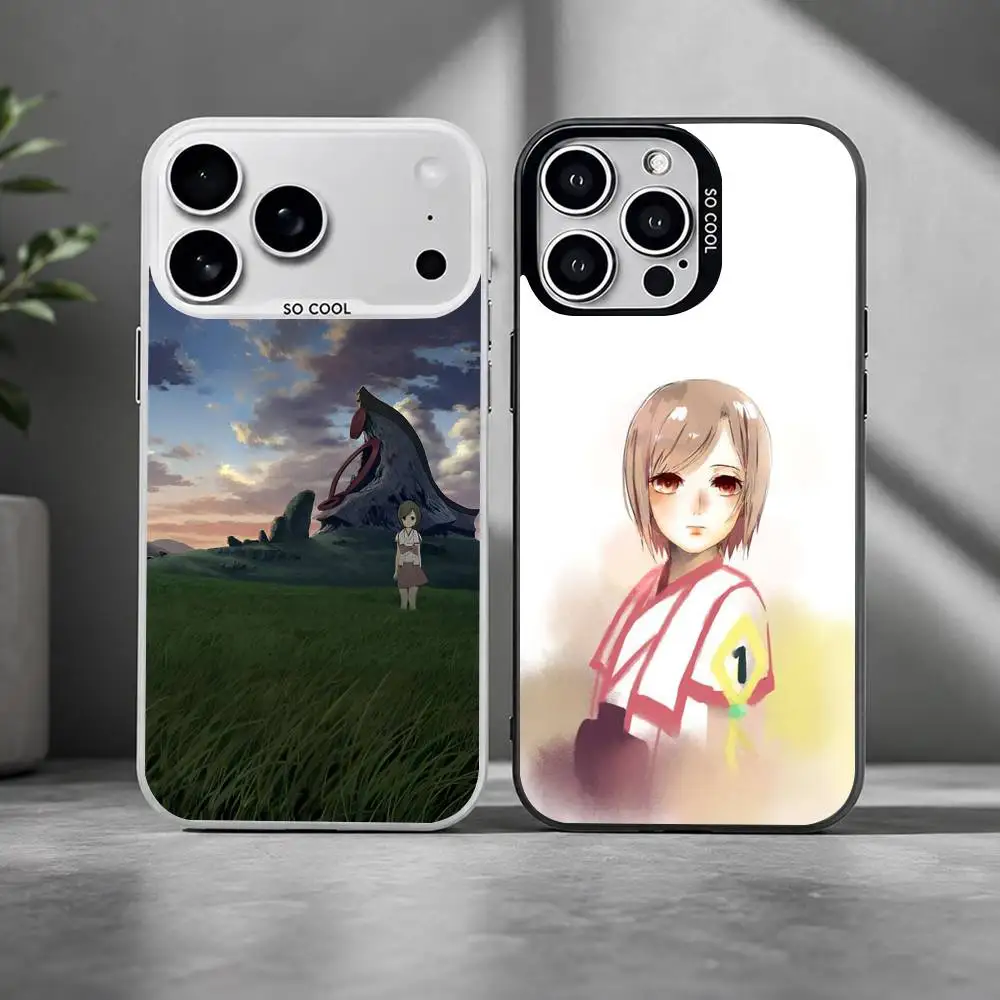Anime F-From the New W-World Phone Case For iPhone 17,16,15,14,13,12,11 Plus,Pro Max,XS,Colored Silver Plated Inside Cover