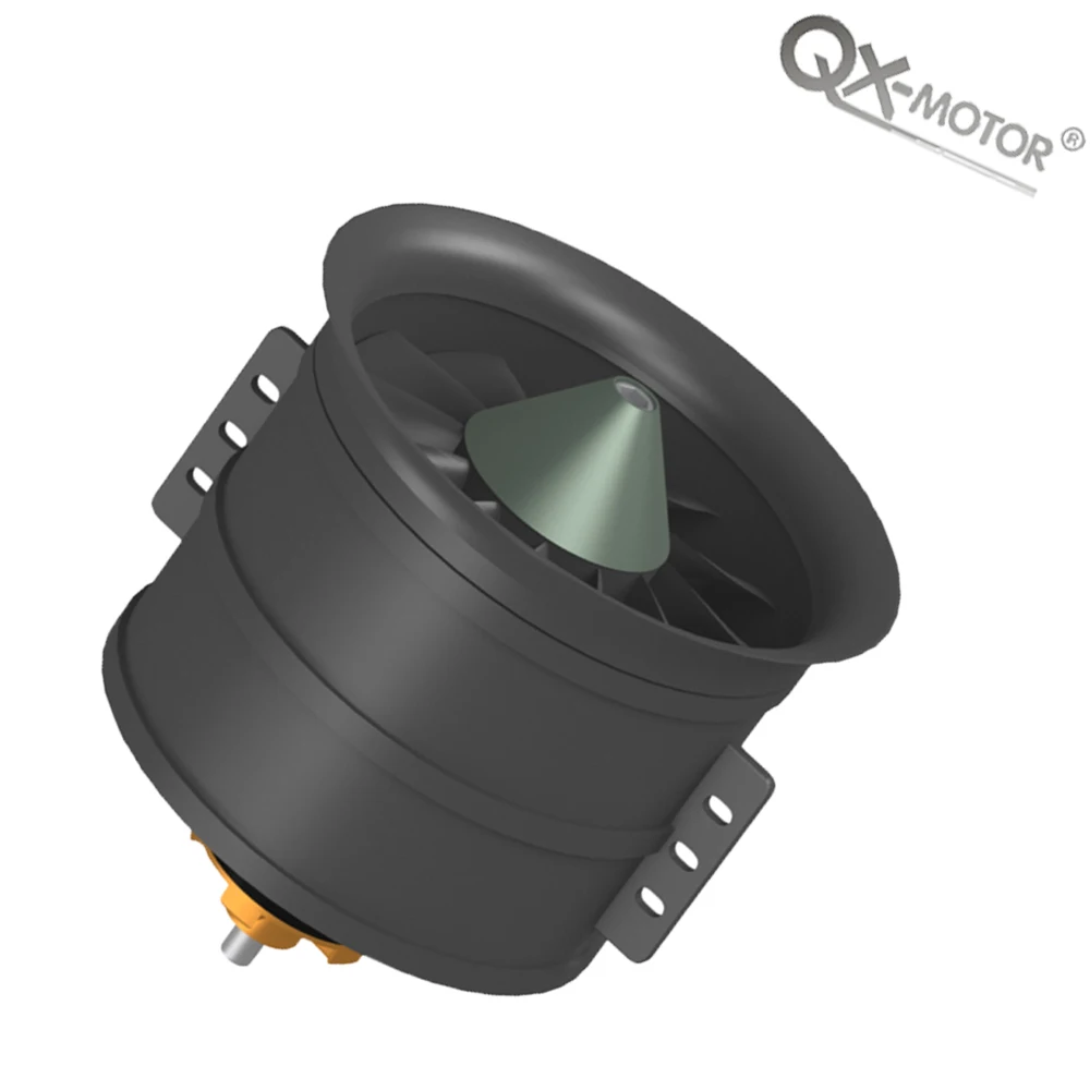 QX-MOTOR 90mm EDF 12 블레이드 덕트 팬 QF3748 QF3758 RC FPV 헬리콥터 쿼드콥터 다축 드론 부품용 브러시리스 모터