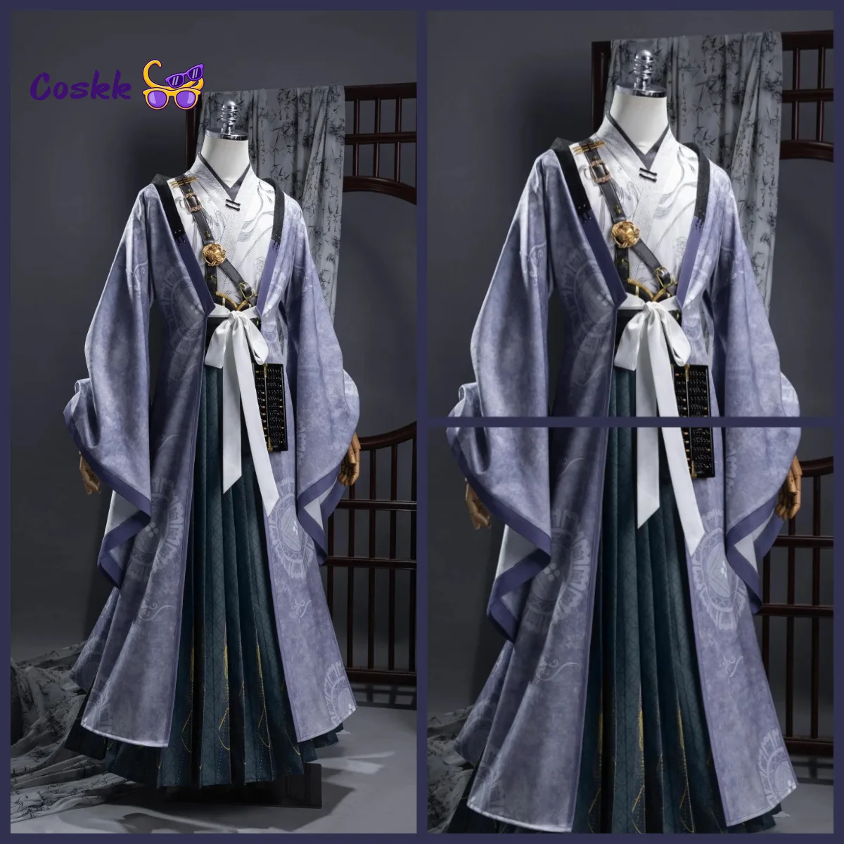 Lonely‑Cloud Cosplay Costume Where Winds Meet Cos School Uniform Ancient‑Style Outfit Full Set Wuxia Game Performance Cos Suit