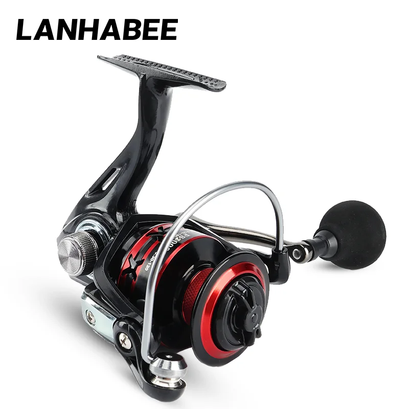 LANHABEE 2000 4000 Spinning Reel Large-capacity Spool Thickened Casting Ring Main Bearing For Large Unloading Force Fishing Reel