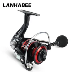 LANHABEE 2000 4000 Spinning Reel For Lake River Freshwater Fishing Interchangeable Hand Large Unloading Force Metal Fishing Reel