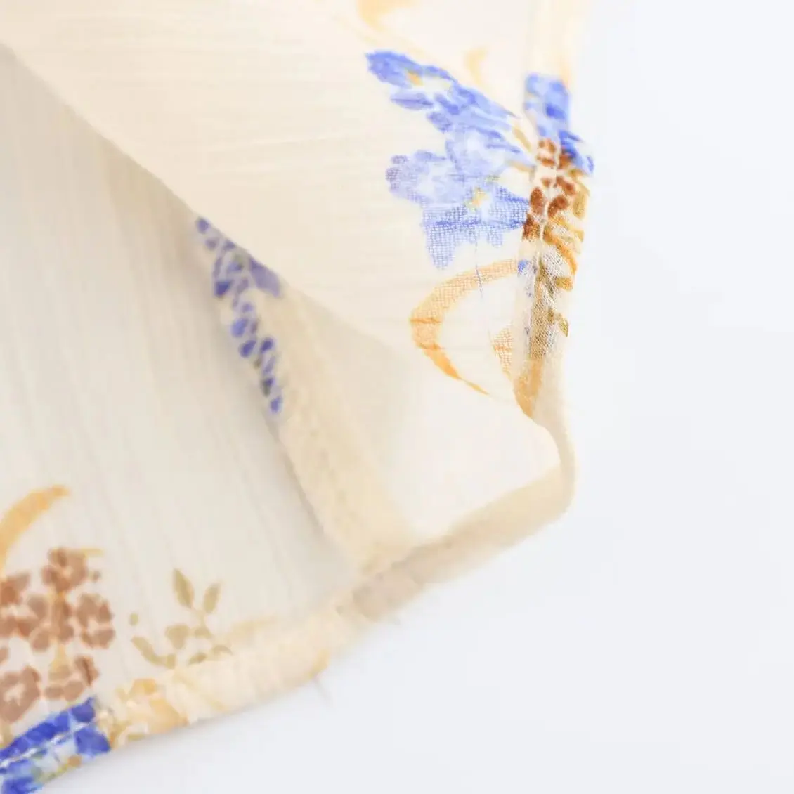 camicia stampata semitrasparente da donna girocollo lunga monopetto con lacci primavera ed estate nuova camicia casual chic