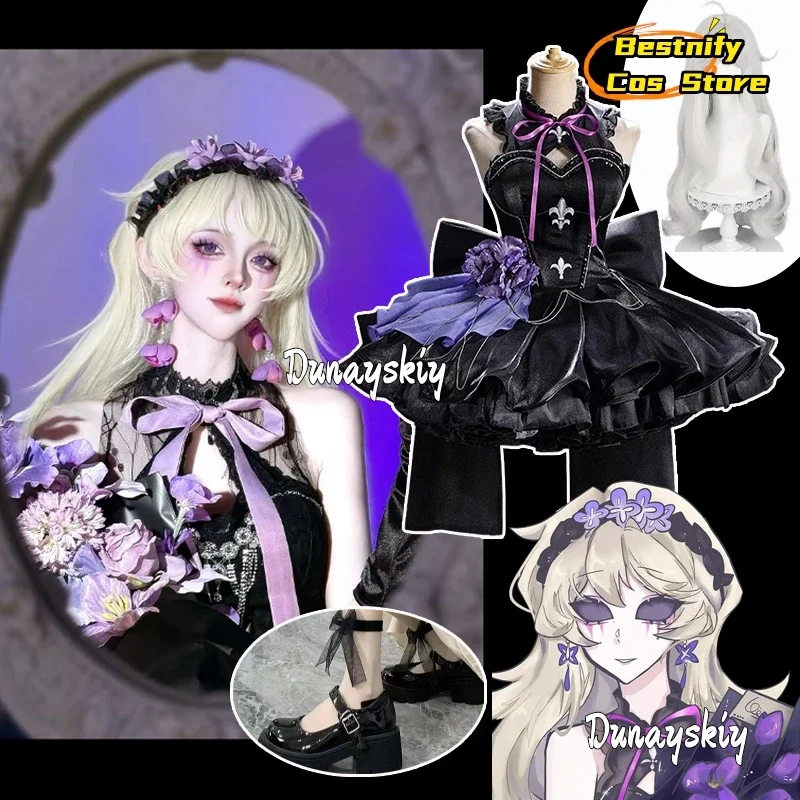 

CosplayIdentity V Galatea Cloud Sculptor The Call Of The Abyss Cosplay Costume S-2XL Goth Lolita Dress Sculptor Role-play Women'