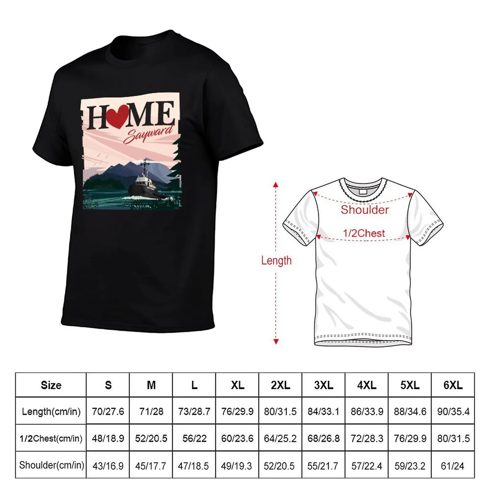 I love Sayward (tug) T-Shirt, Summer Casual Cotton Tee, Oversized Streetwear Tops, Vintage Graphic Print, Loose Fit Short Sleeve