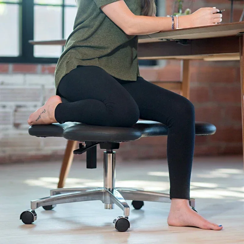 Chair for Office Sturdy Construction Space Saving Stable Structure Modern Design Non-Slip Feet Reinforced Frame High Quality