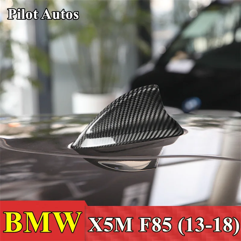 

Car Roof Signal Shark Fin Aerial Antenna Genuine Carbon Fiber Cover For BMW X5M F85 2013 2014 2015 2016 2017 2018