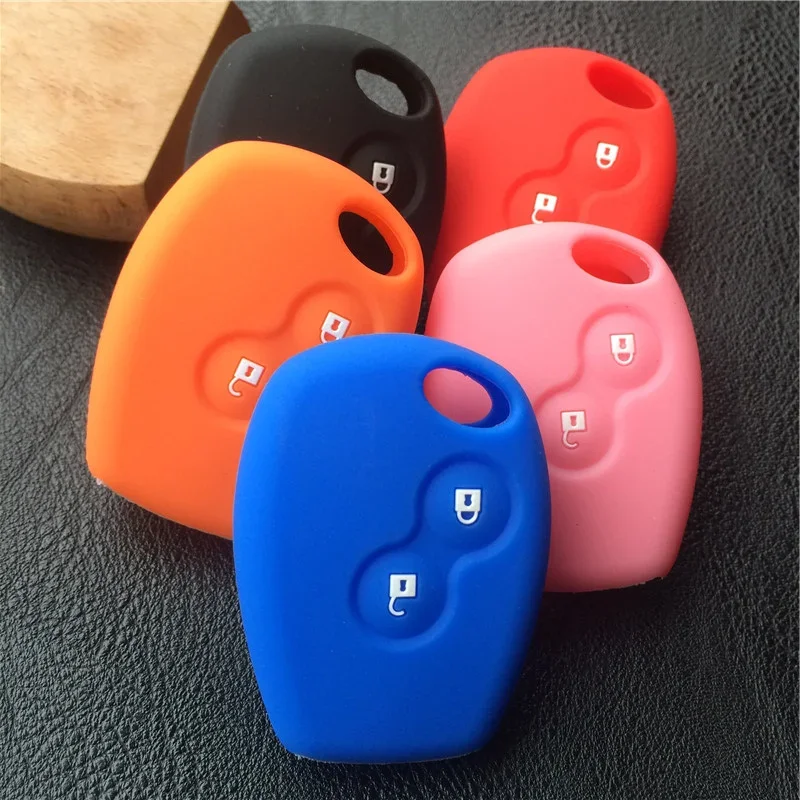 silicone car key case for Renault 2 button Clio Scenic Megane Duster Sandero Captur Twingo Modus remote control cover