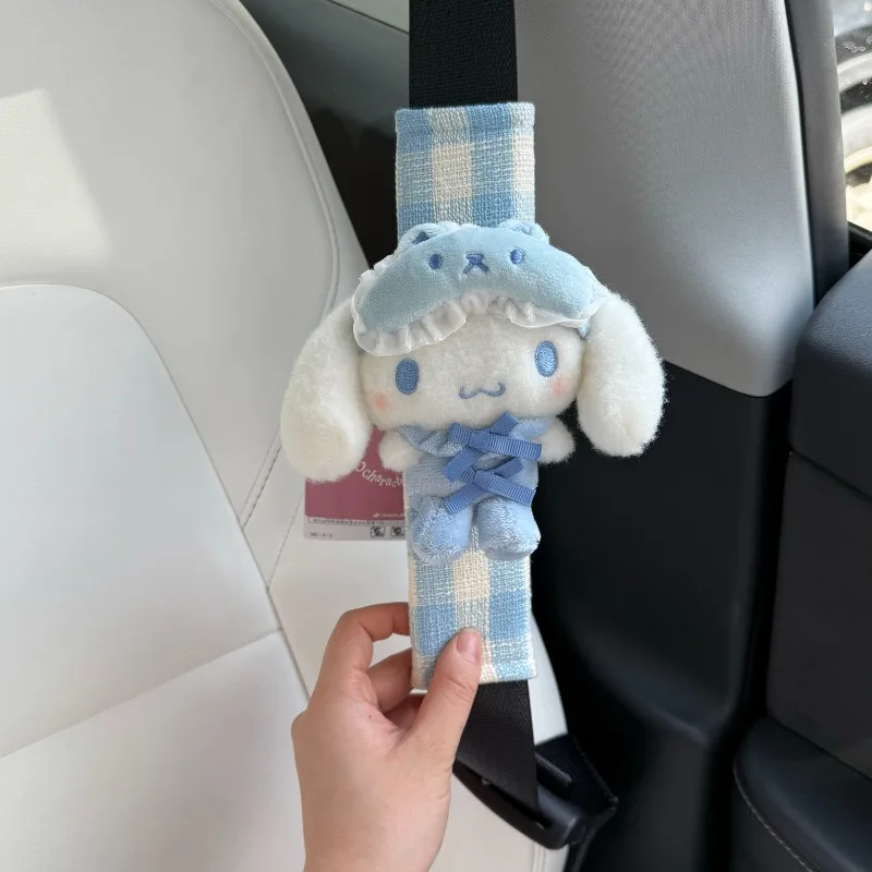 Hello Kitty My Melody Cinnamoroll Sweet and Cute Car Seat Belt Shoulder Cover Car Decoration Protective Cover Gift for Friends