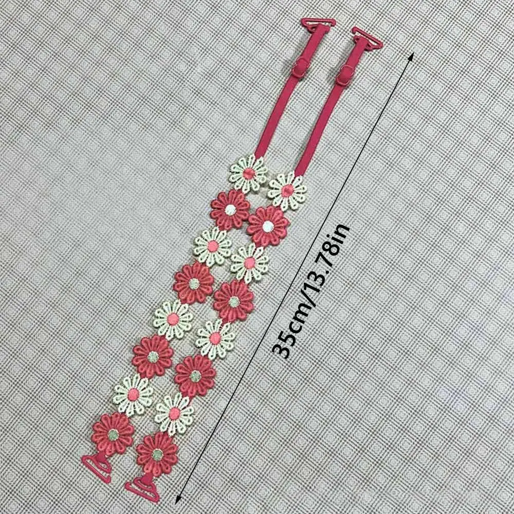 Kreatives Geschenk, abnehmbare Blumen-BH-Träger, Spitze, rutschfeste Schultergurte, elastische Polyester-BH-Träger, Ersatz