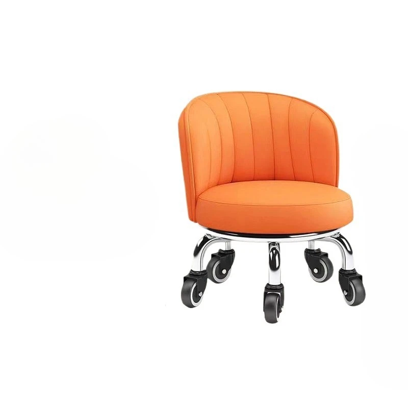 

Silent universal wheel low stool household pulley shoe change small stool strong and durable stool back chair