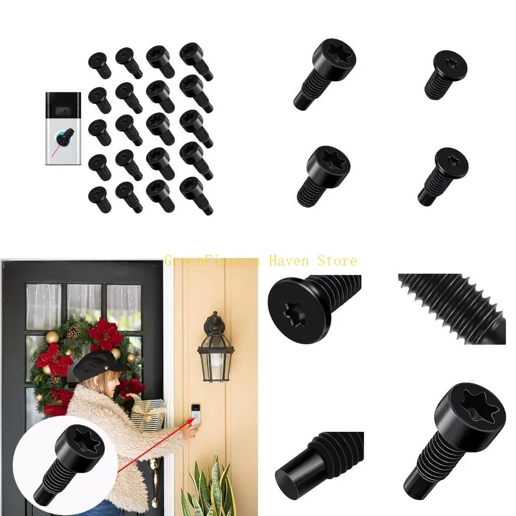 

F68D Удобный и надежный набор винтов для дверных звонков, 16 шт., подходит для разных моделей