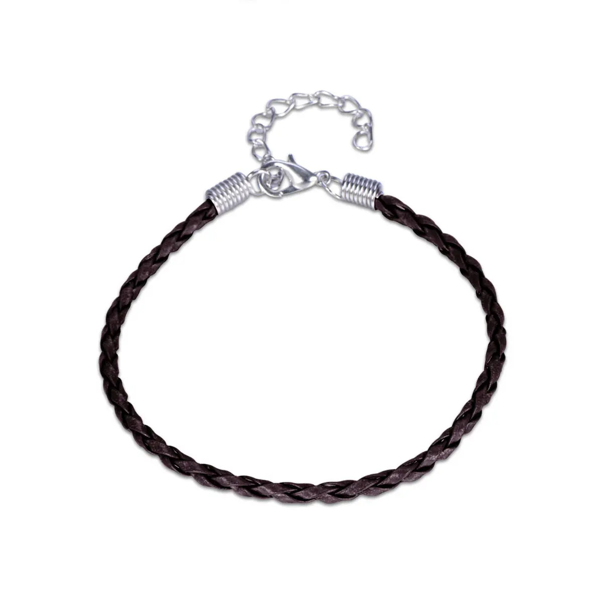 

50Pcs Bracelet Making Cord Multi Color 3Mm Plaited Chains DIY Jewelry Making Charms Lobster Claw Clasp for Handmade