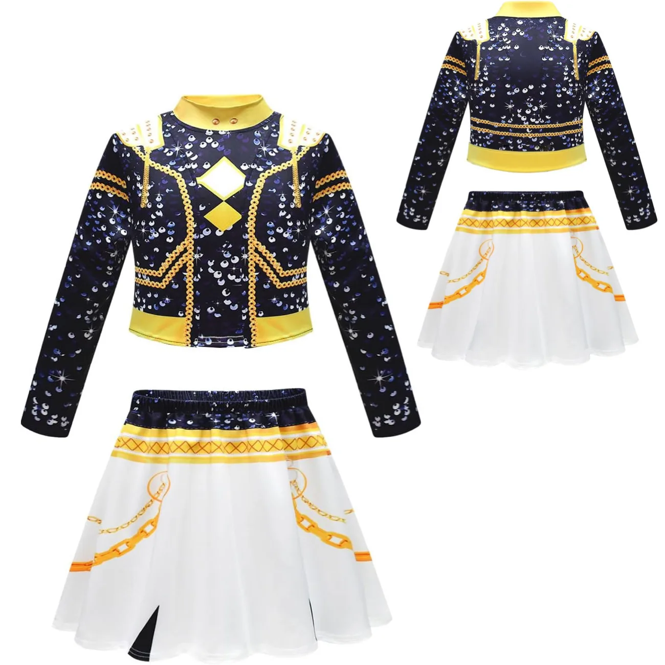 

Mira Cosplay Costume Halloween Zoey Concert Outfit Role-Play Sets For Children K-Pop Demon Hunter Same Style Girls Party Dresses