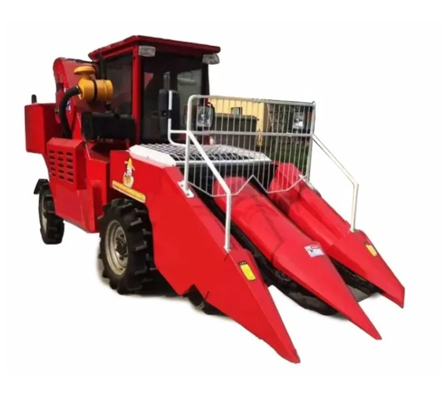 Hot Sale Self Walking 2 Row Corn Harvester Self-propelled Corn Combine Harvester Machine for Corn with Tractor Mounted