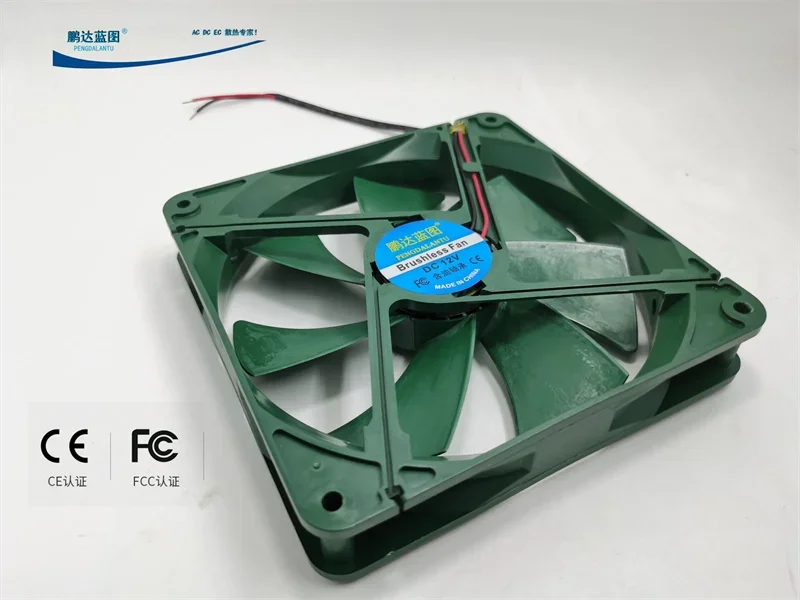 pa Blueprint 14025 Green Frame 12V Mute 14cm 14cm Power Supply of PC Case Motherboard Cooling Fan140*140*25MM