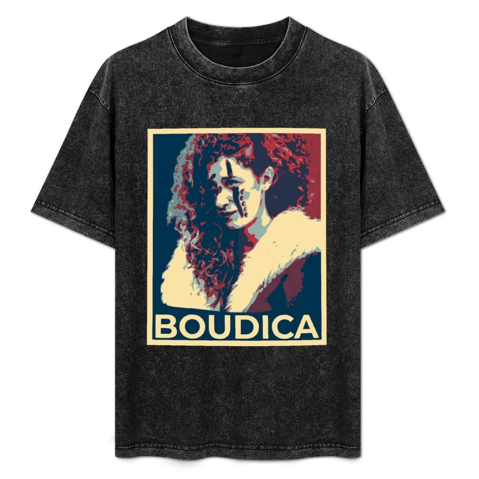 

Boudicca Boudica boadicea Female Warrior Celtic Iceni Queen Pop Art T-Shirt Soft Lightweight Cotton T-Shirt