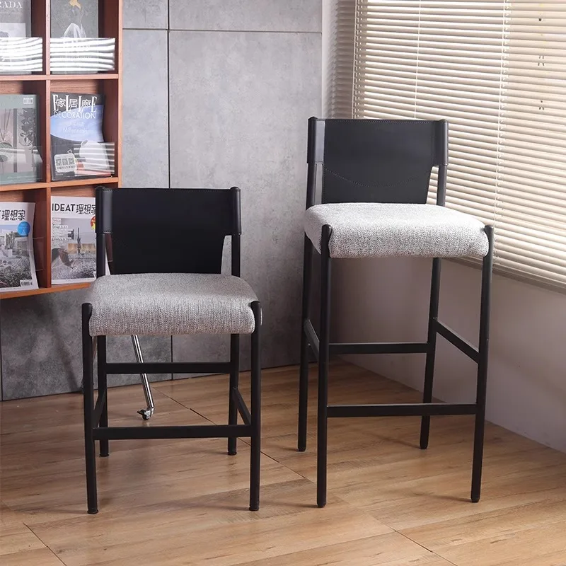 

/Backrest Island High Chairs Light Luxury Party Minimalist Waiting High Chairs Ergonomic Island Restaurante Muebles Furniture