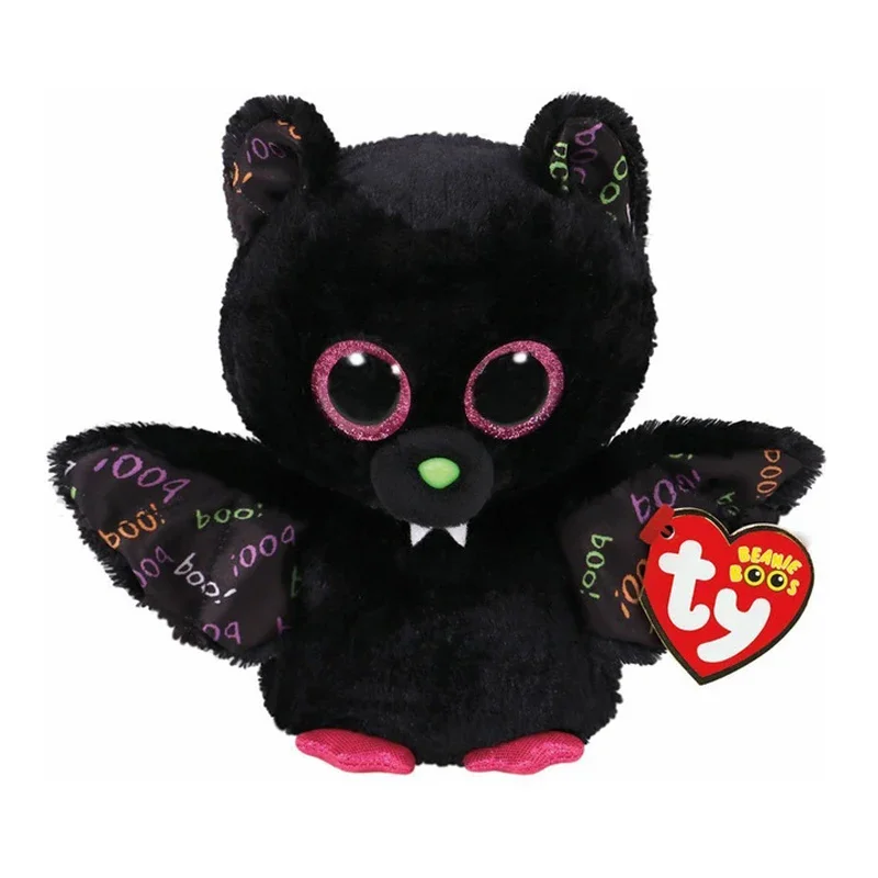 15cm Ty Beanie Big Eye Plush Toys Black Bat Soft Stuffed Animal Doll Toy Children Birthday Christmas Gift