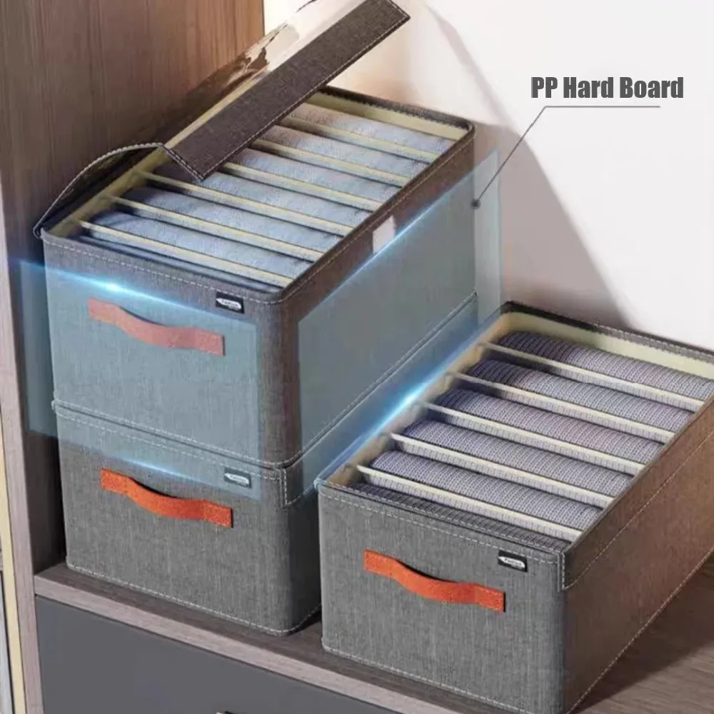 Cabinets Storage Clothes Organizer Boxes With Lid Bedroom Divider Drawer Organizer For Underwear Socks Wardrobe Closet Organizer