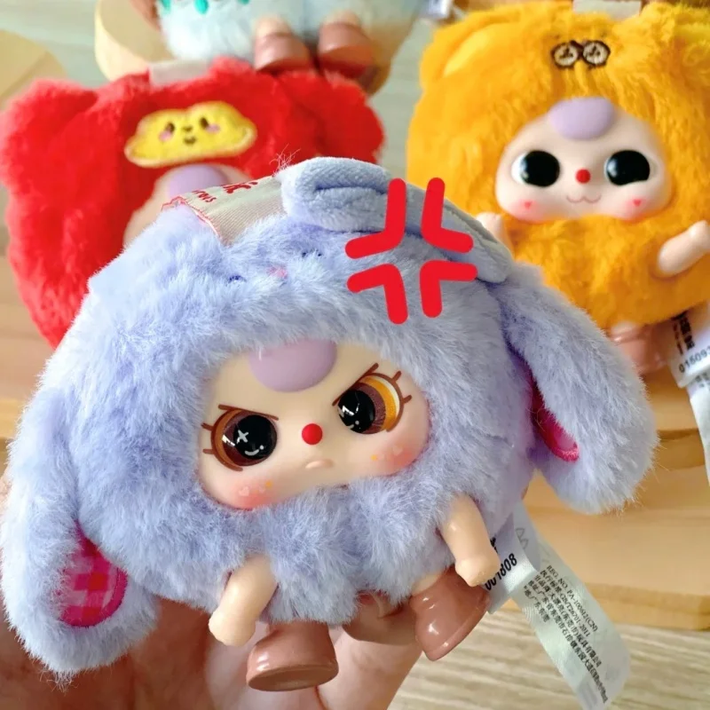 

Baby Three Tuantuan Beast Mini Plush Doll Blind Box Cute Stuffed Keychain Pendant Surprise Mystery Toy Gift For Kids Girls Boys